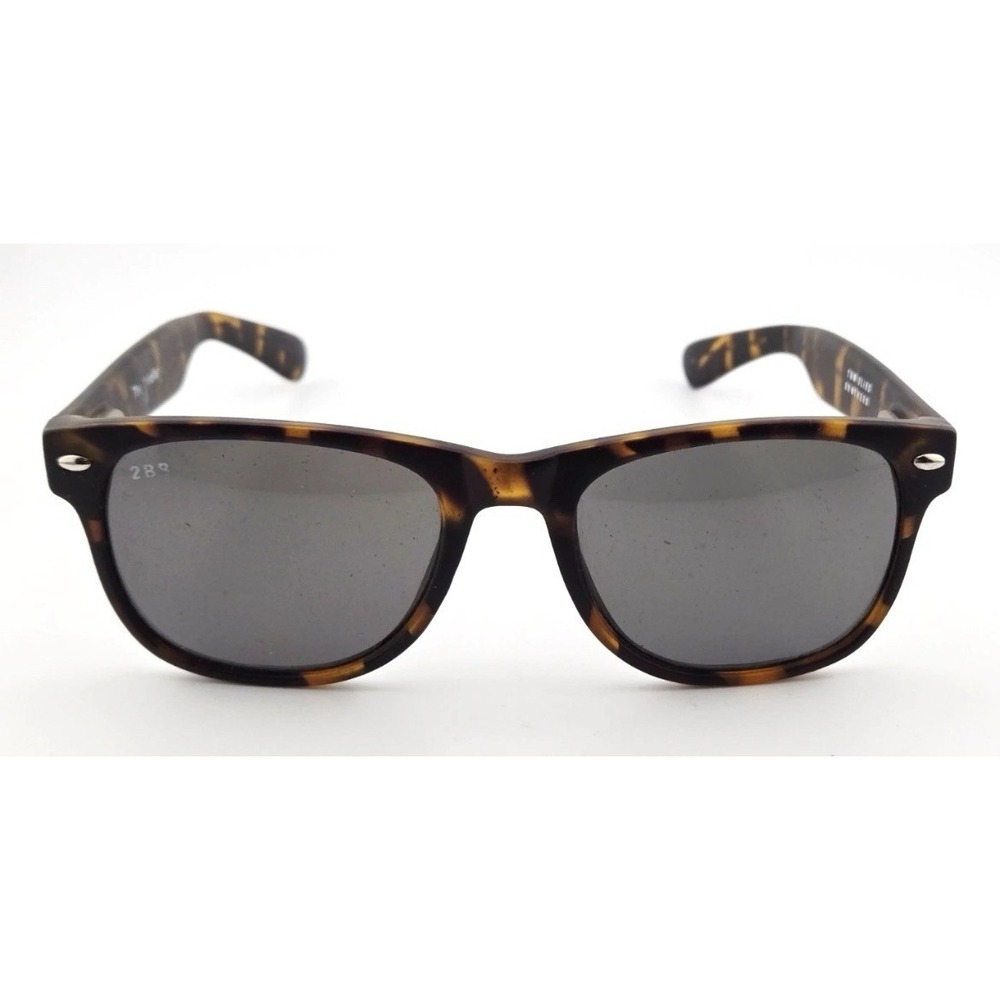 TWO BLIND BROTHERS THE CAVALIER SQUARE MATTE TORTOISE BROWN SUNGLASSES